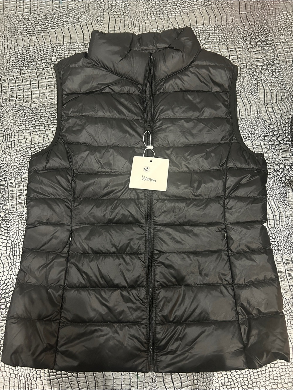 Black Quilted Puffer Vest BRAND NEW